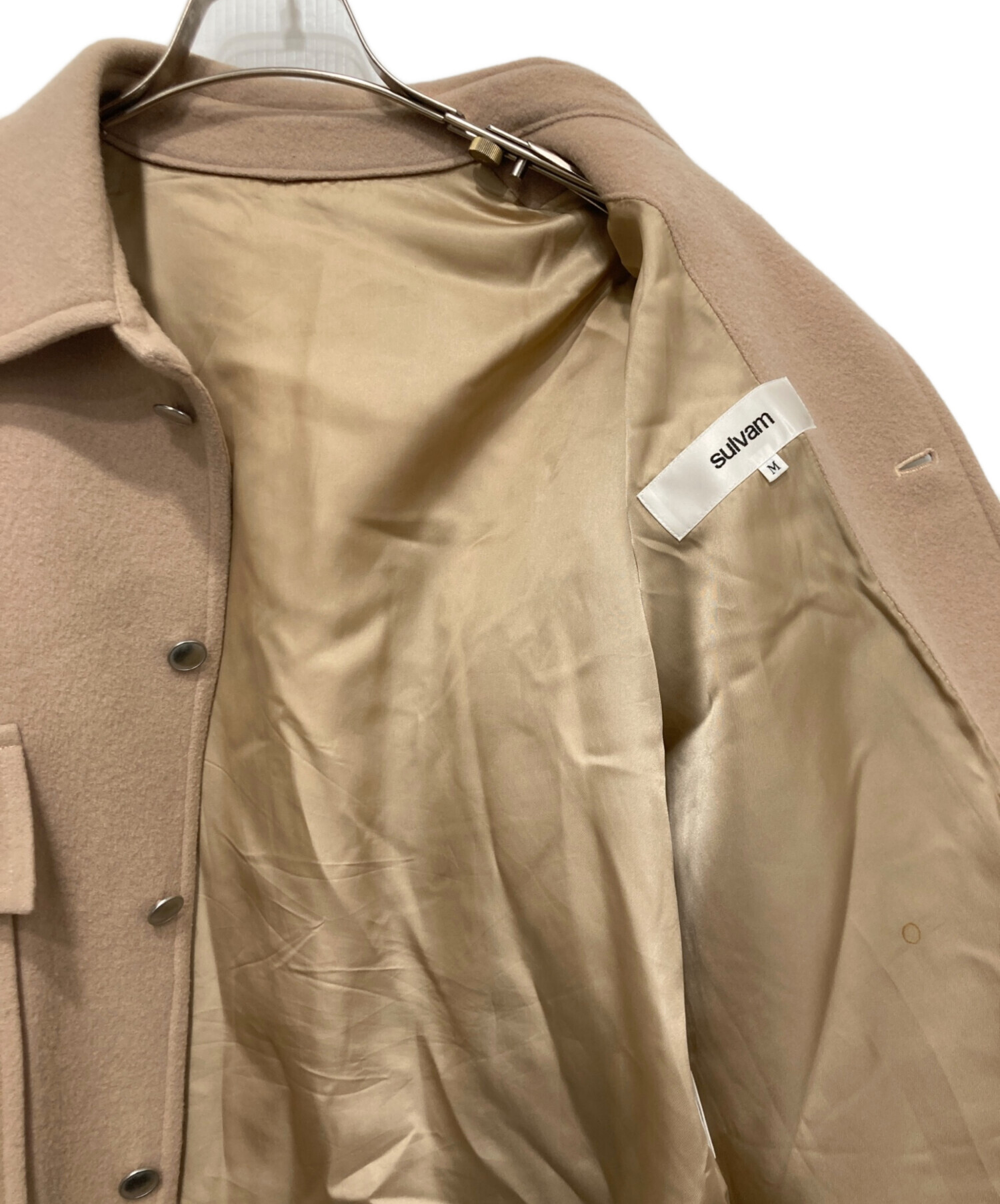 中古・古着通販】sulvam (サルバム) ウールショートブルゾン ベージュ