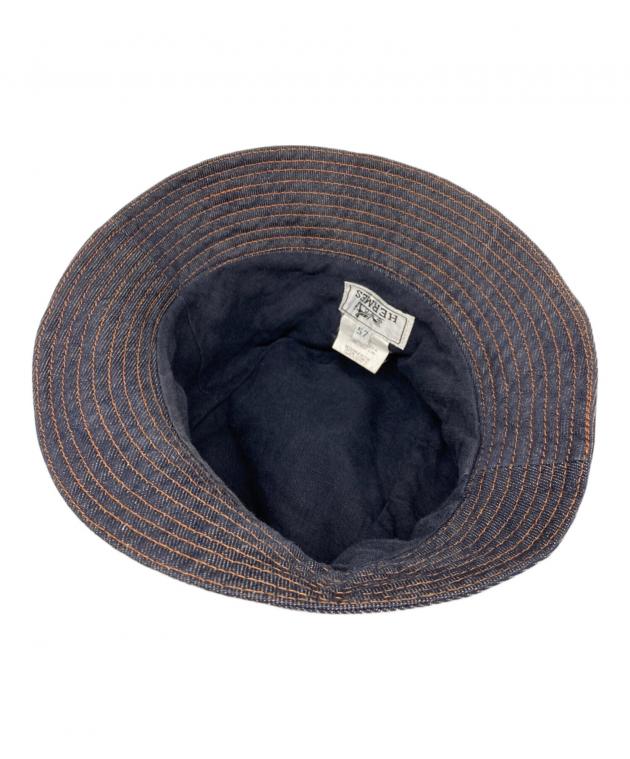 中古・古着通販】HERMES (エルメス) リネンインディゴバケットハット