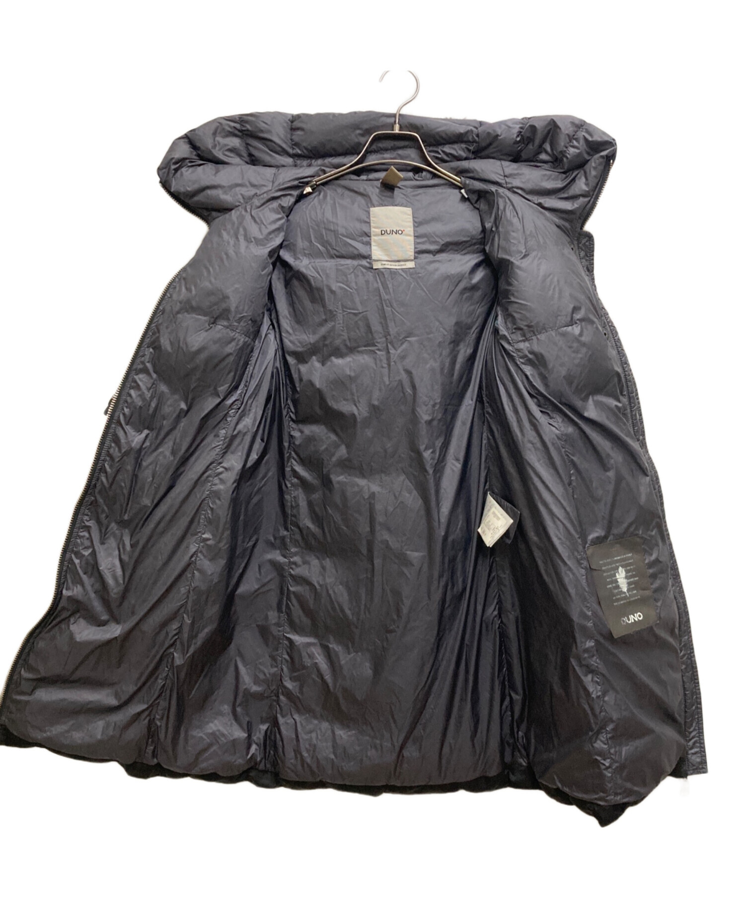 DUNO デュノ ダウンコート メンズ 【古着】【中古】 中古・古着通販】DUNO (デュノ) ウールスイッチダウンコート ネイビー