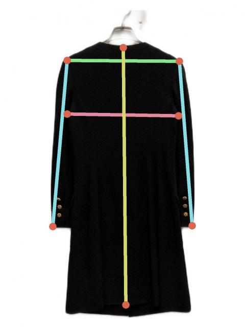 中古・古着通販】CHANEL (シャネル) グリポアボタン ロングジャケット