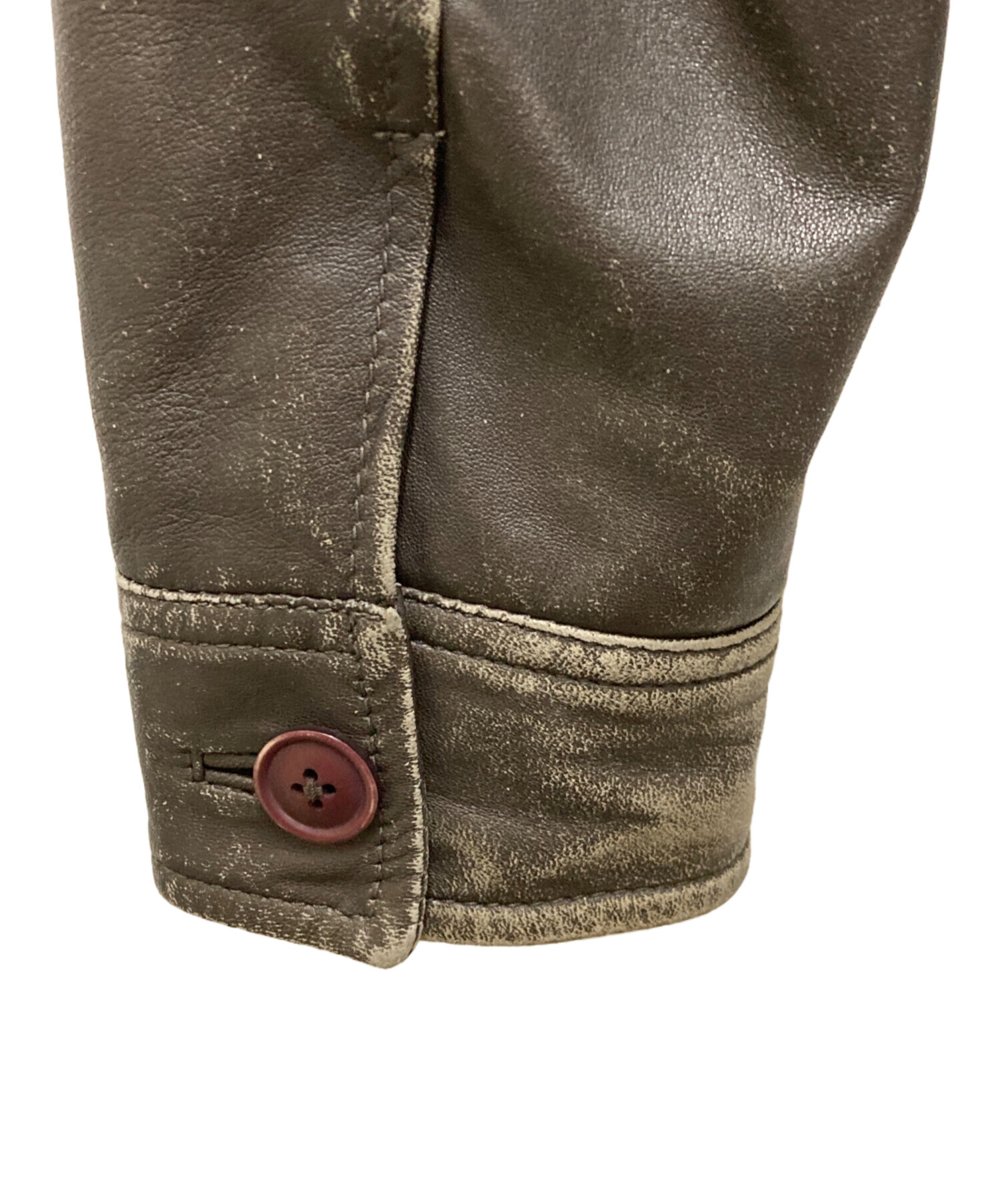 中古・古着通販】A.P.C. (アーペーセー) MOTO BLOUSON ブラウン サイズ