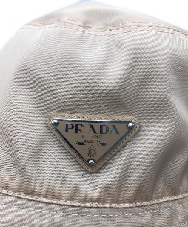 中古・古着通販】PRADA (プラダ) ナイロンバケットハット ピンク