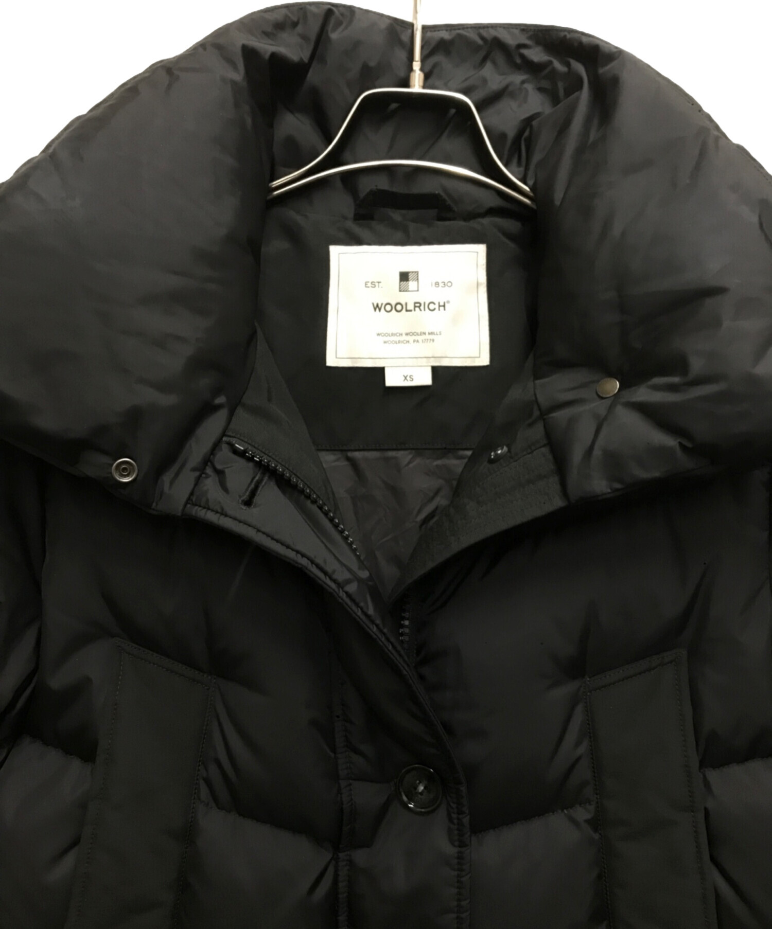 中古・古着通販】WOOLRICH (ウールリッチ) Ws LOGO JACKET ブラック 