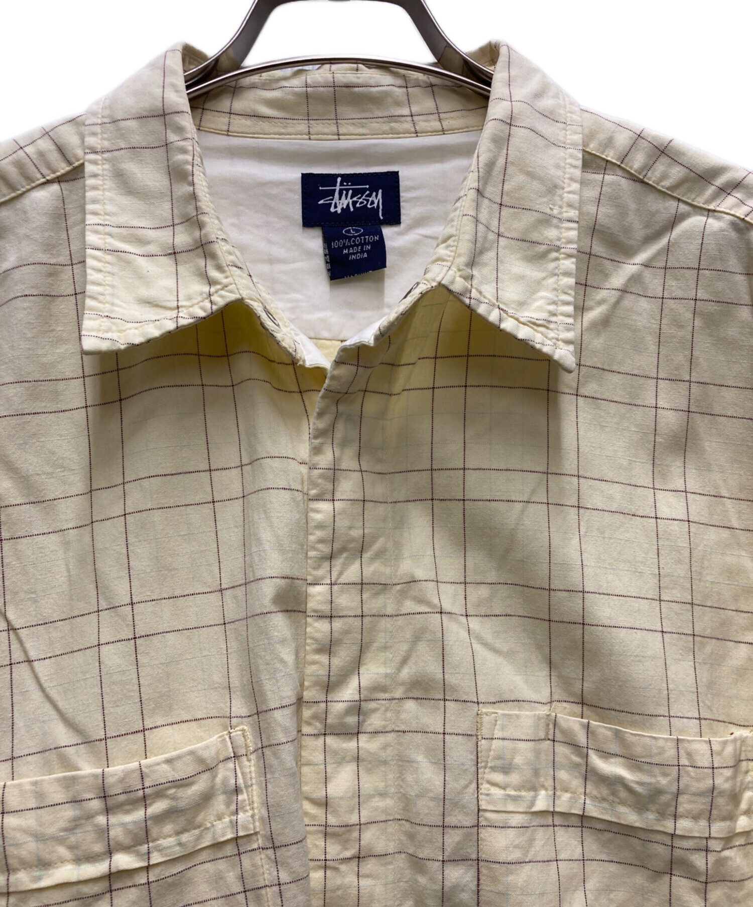 中古・古着通販】stussy (ステューシー) 90's チェックS/Sシャツ