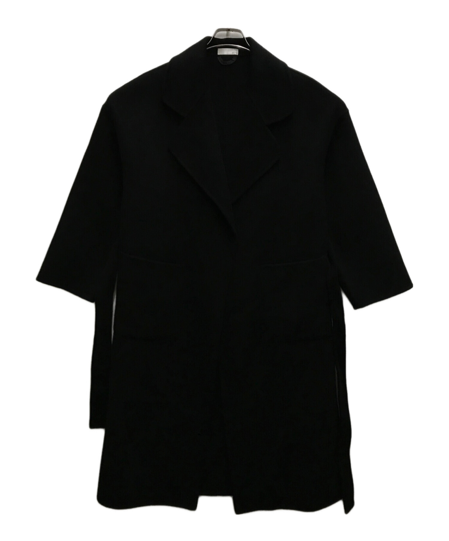 中古・古着通販】ok.soon (オクスン) ライトメルトンコート ブラック