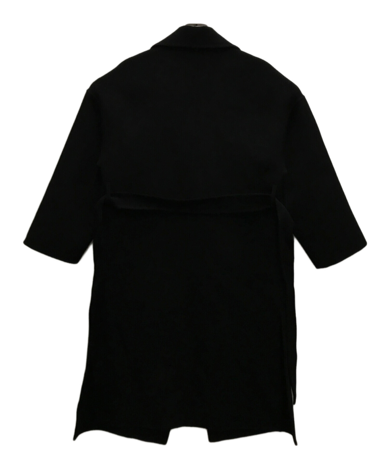 中古・古着通販】ok.soon (オクスン) ライトメルトンコート ブラック