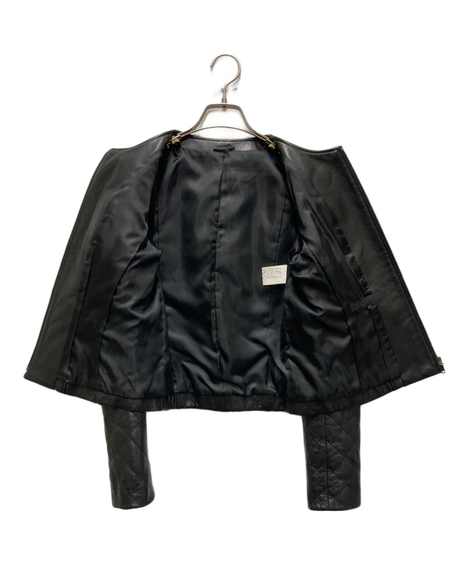 新品未使用】イエナ レザージャケット サイズ38 黒 羊皮 タグ付き 新品