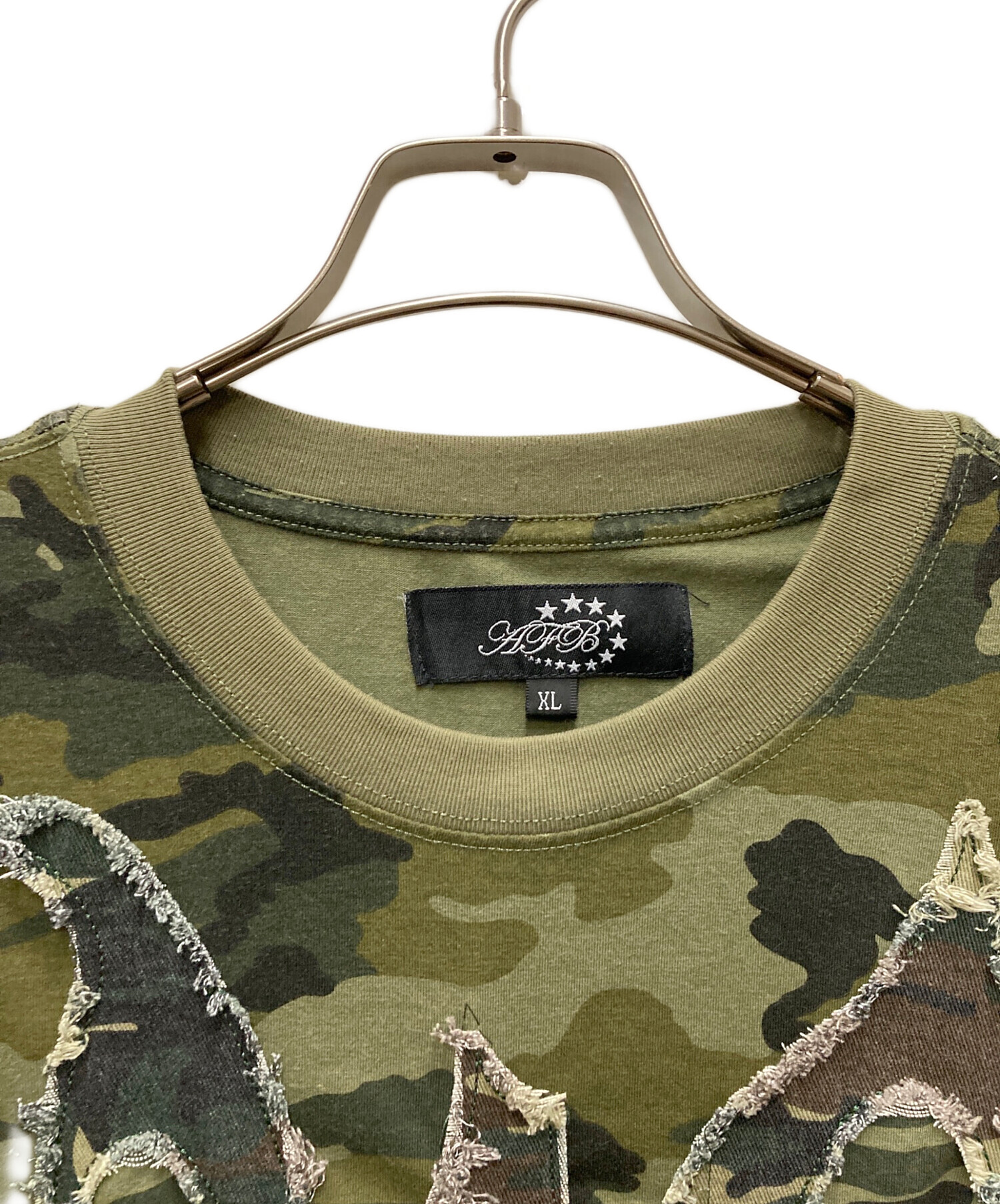 中古・古着通販】AFB (エーエフビー) カモフラTシャツ カーキ サイズ