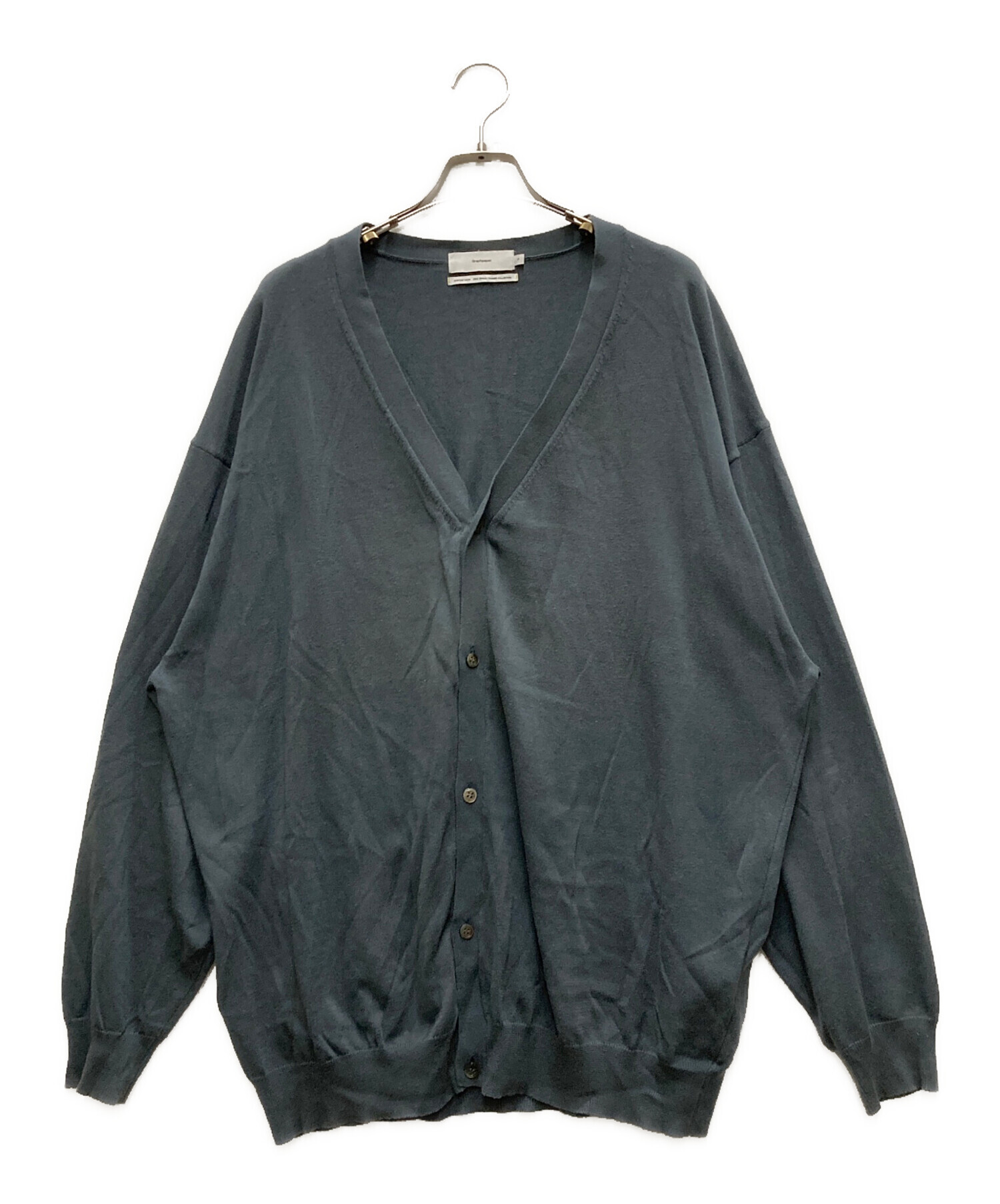 中古・古着通販】Graphpaper (グラフペーパー) Suvin Cardigan グレー