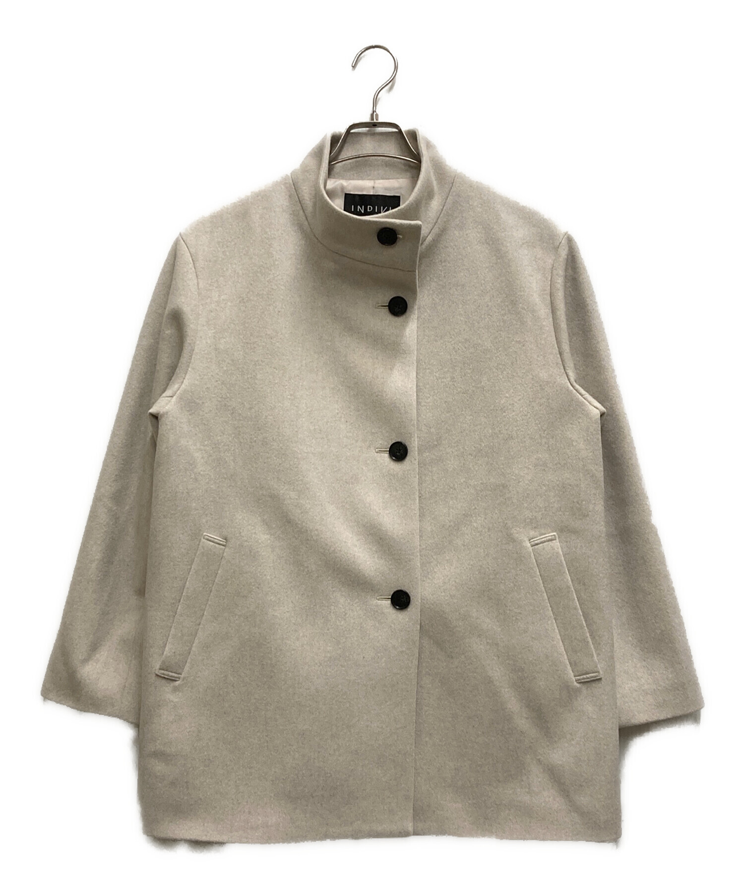 中古・古着通販】INDIVI (インディヴィ) スタンドカラーミドルコート