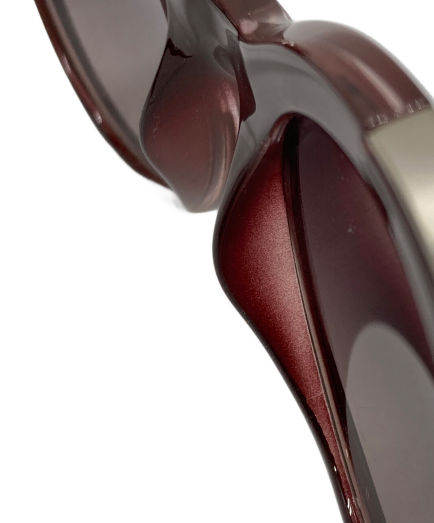 中古・古着通販】Chloe (クロエ) サングラス ボルドー サイズ:55?19