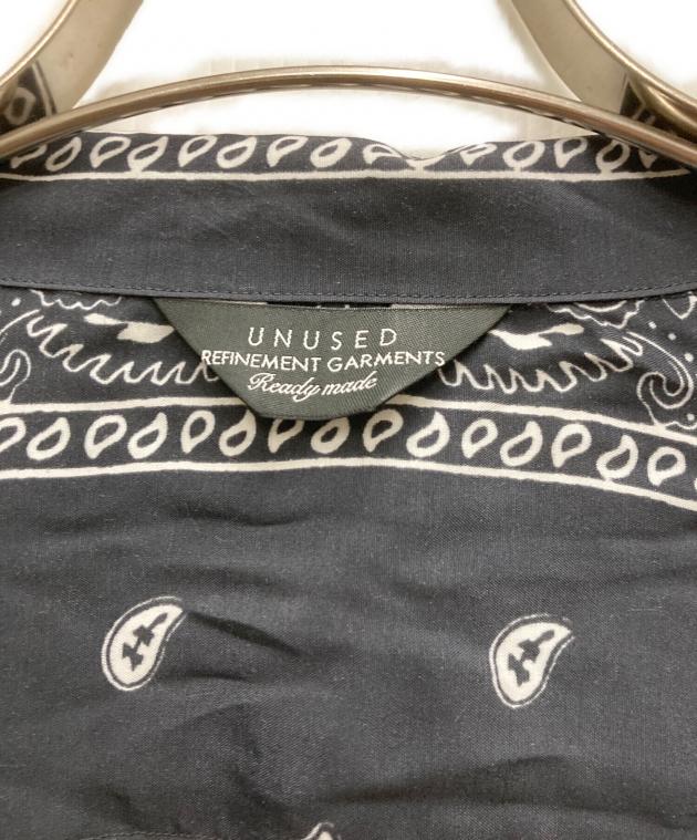 中古・古着通販】UNUSED (アンユーズド) bandanna shirts ブラック