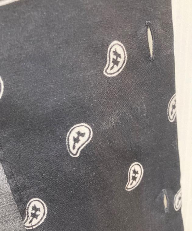 中古・古着通販】UNUSED (アンユーズド) bandanna shirts ブラック