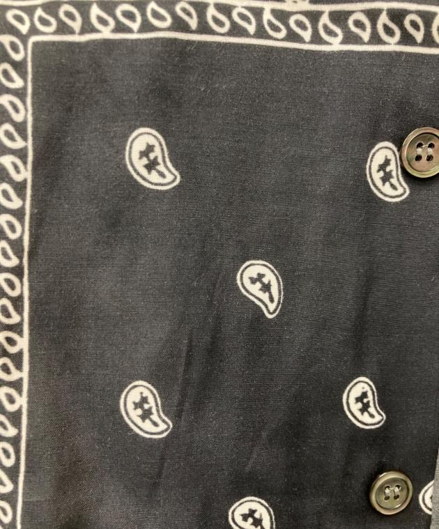 中古・古着通販】UNUSED (アンユーズド) bandanna shirts ブラック