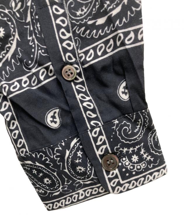 中古・古着通販】UNUSED (アンユーズド) bandanna shirts ブラック
