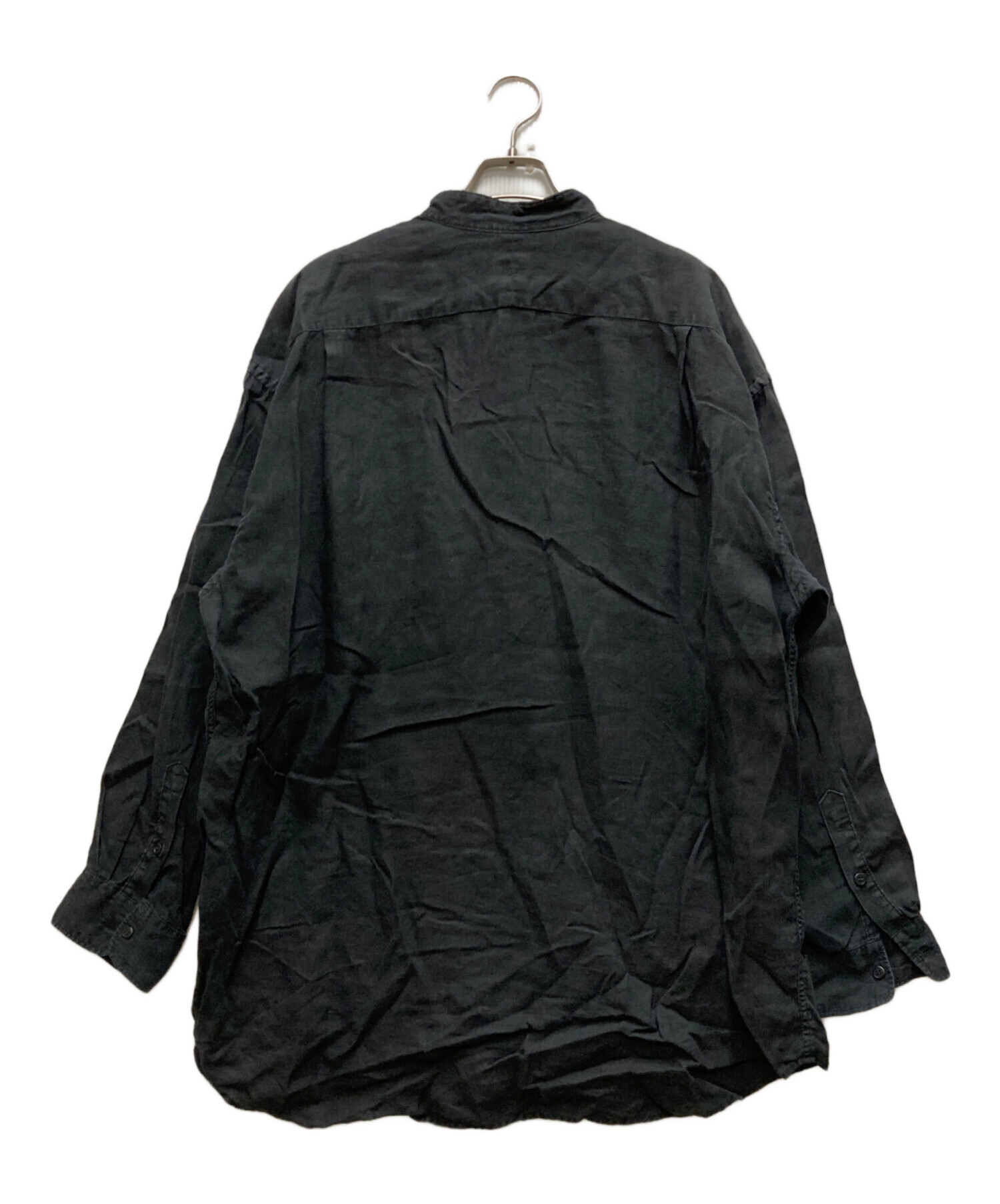 orSlowのリネンシャツ 中古・古着通販】orSlow (オアスロウ) リネン100% ノーカラーシャツ