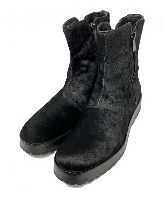 新品未使用品 自宅保管 ARMANI エンポリオ アルマーニ レザーブーツ 黒 中古・古着通販】EMPORIO ARMANI (エンポリオアルマーニ) 00's