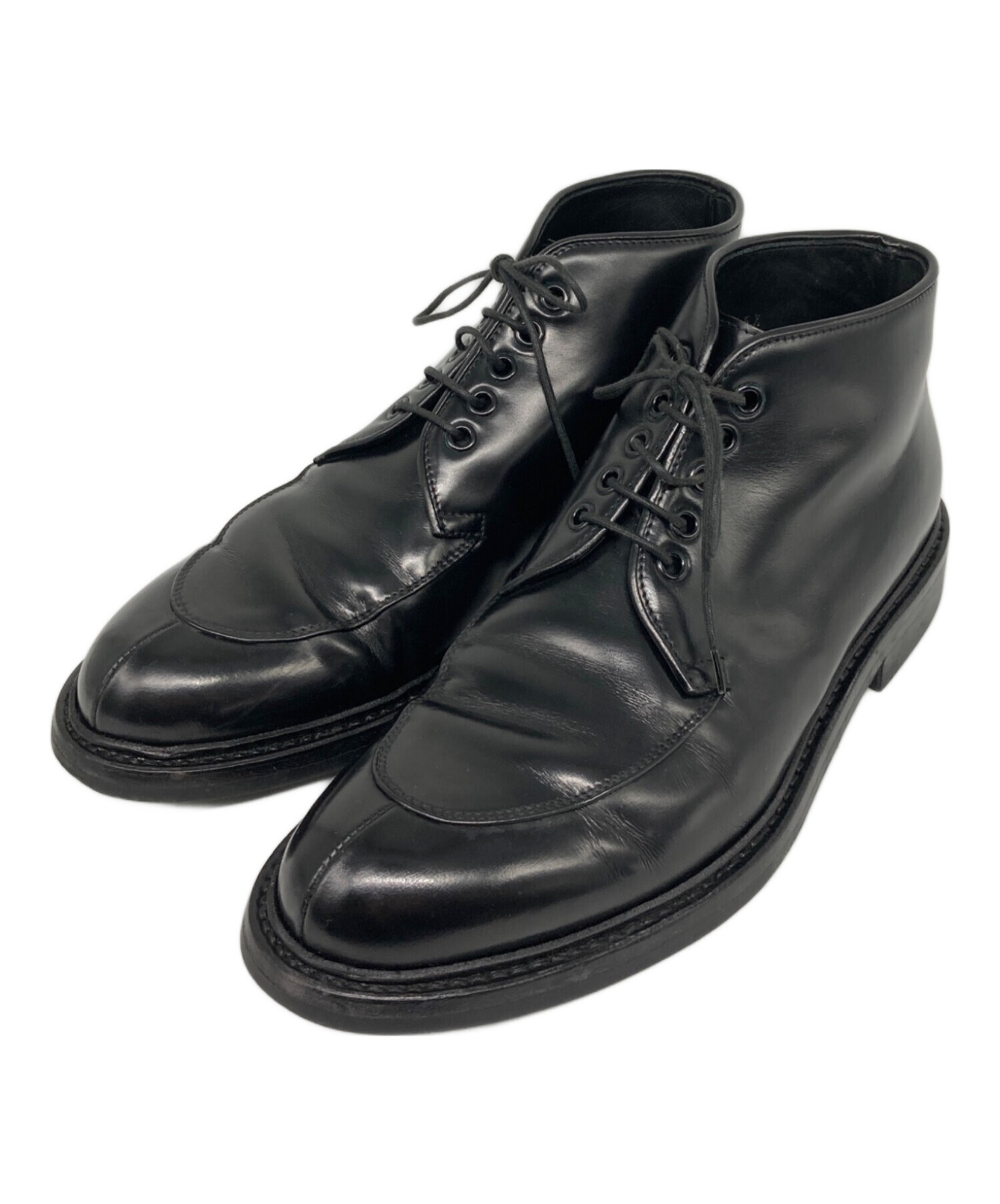 中古・古着通販】PRADA (プラダ) レースアップブーツ ブラック サイズ