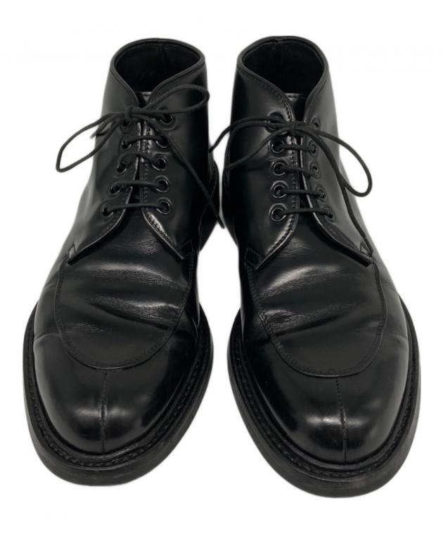 中古・古着通販】PRADA (プラダ) レースアップブーツ ブラック サイズ