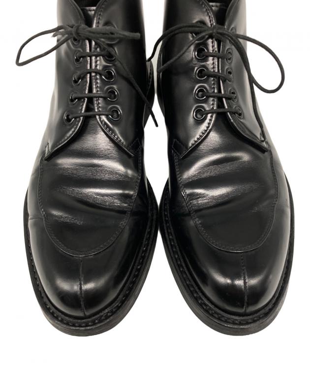 中古・古着通販】PRADA (プラダ) レースアップブーツ ブラック サイズ