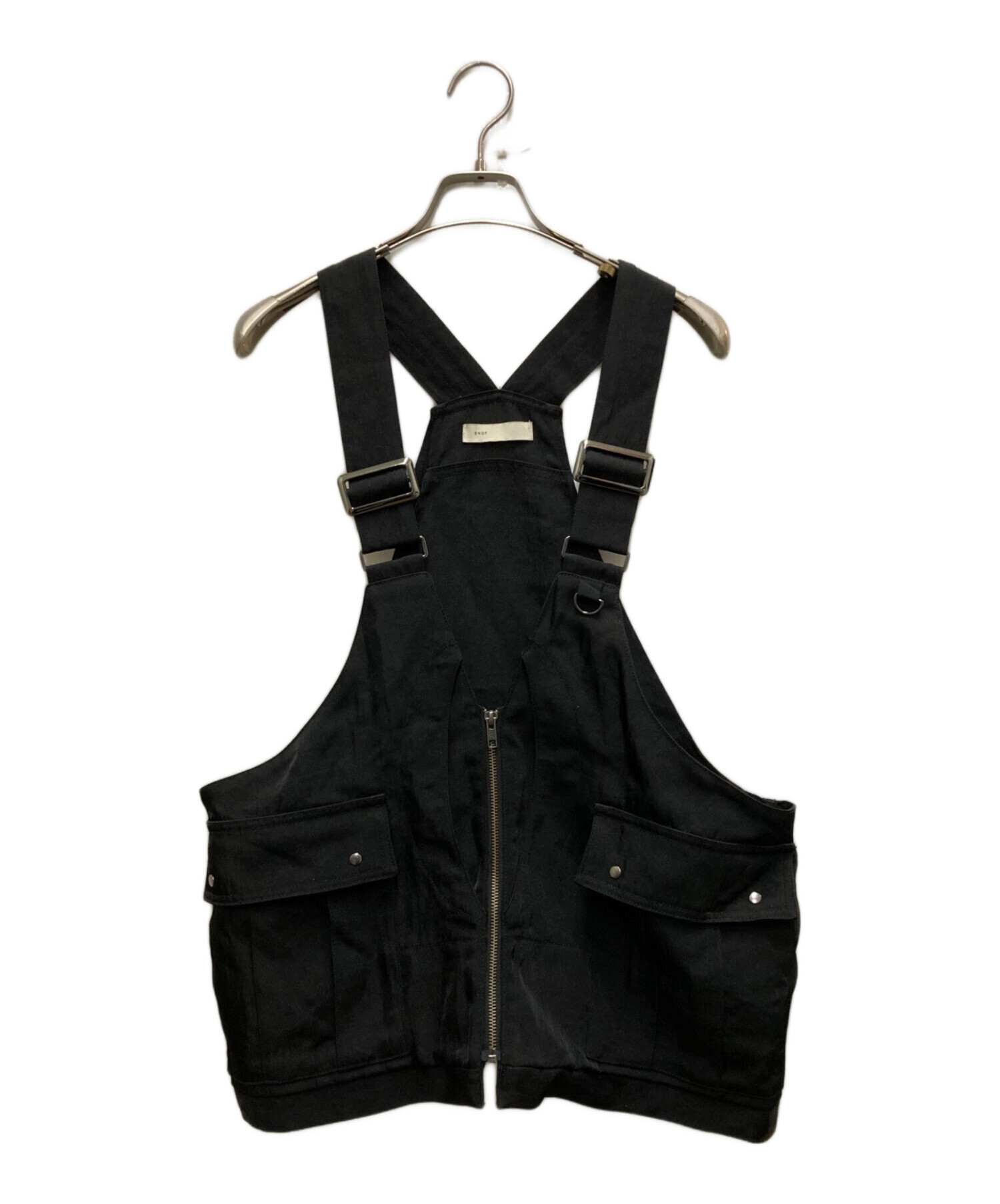 ENOF/ベスト/ブラック 中古・古着通販】ENOF (イナフ) TWILL BAG VEST ブラック サイズ:FREE