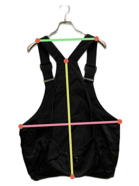 中古・古着通販】ENOF (イナフ) TWILL BAG VEST ブラック サイズ:FREE