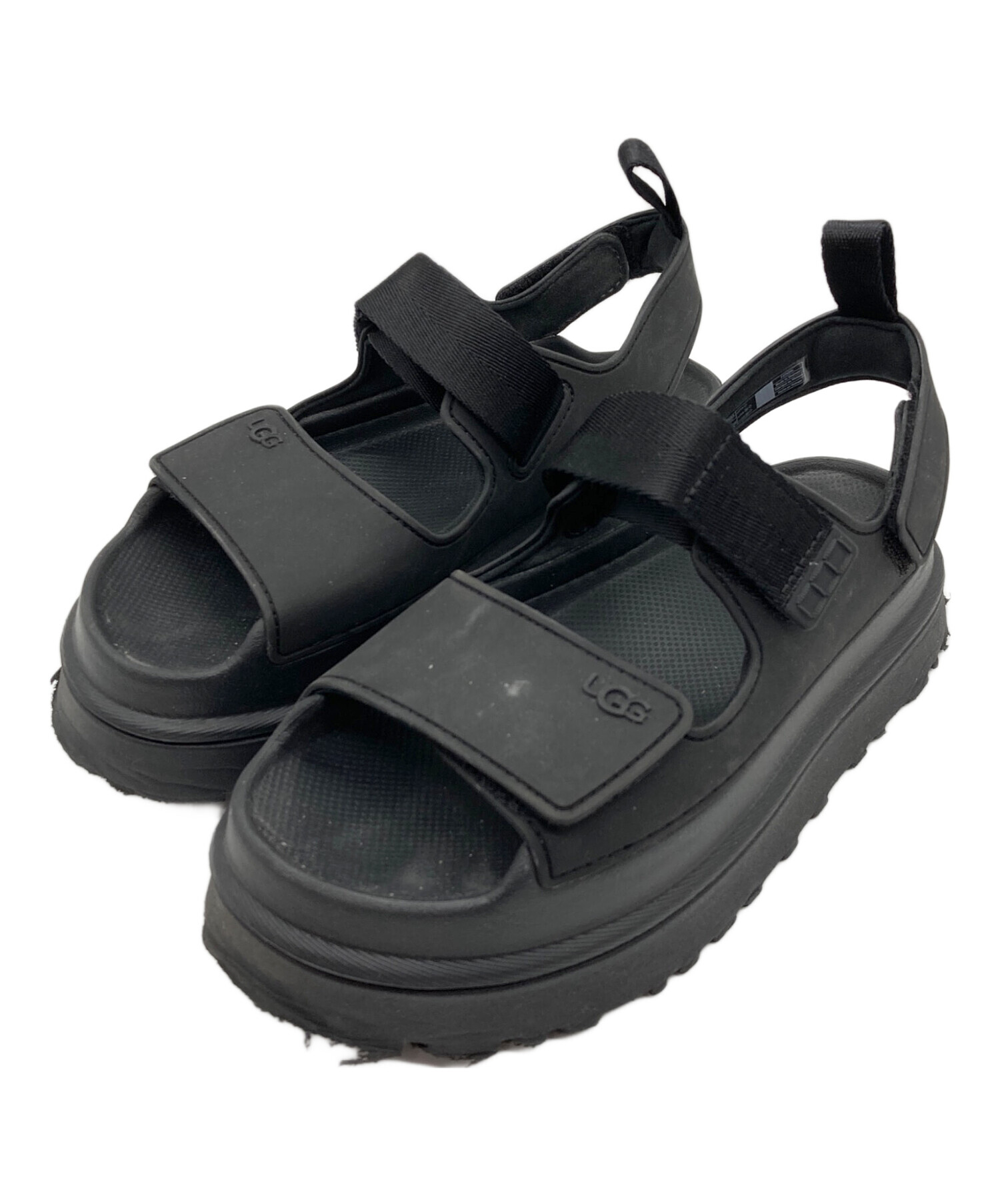 USED 美品 UGG アグ　ゴールデングロウサンダル ブラック 25 中古・古着通販】UGG (アグ) ゴールデングロウサンダル ブラック