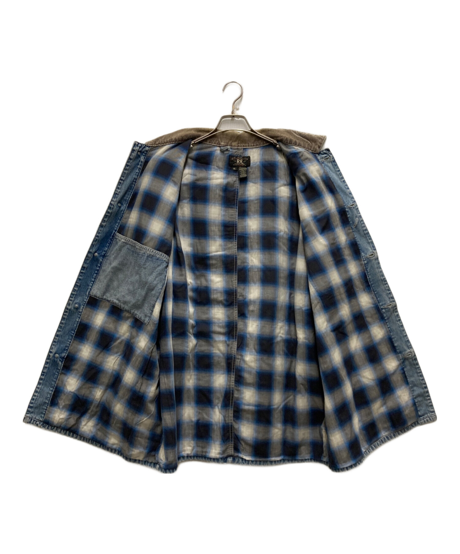 中古・古着通販】RRL (ダブルアールエル) 襟コーデュロイ 切替 裏地