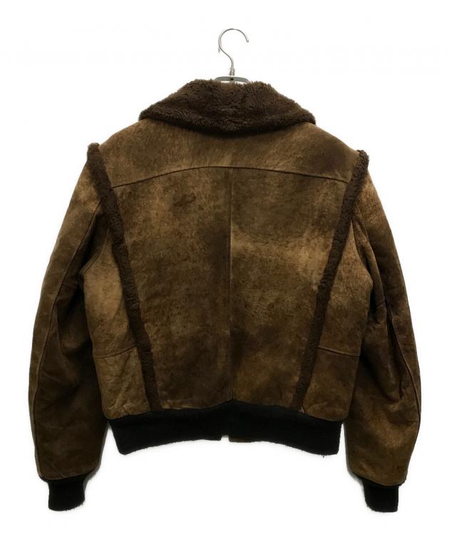 中古・古着通販】Schott (ショット) ムートンジャケット ブラウン