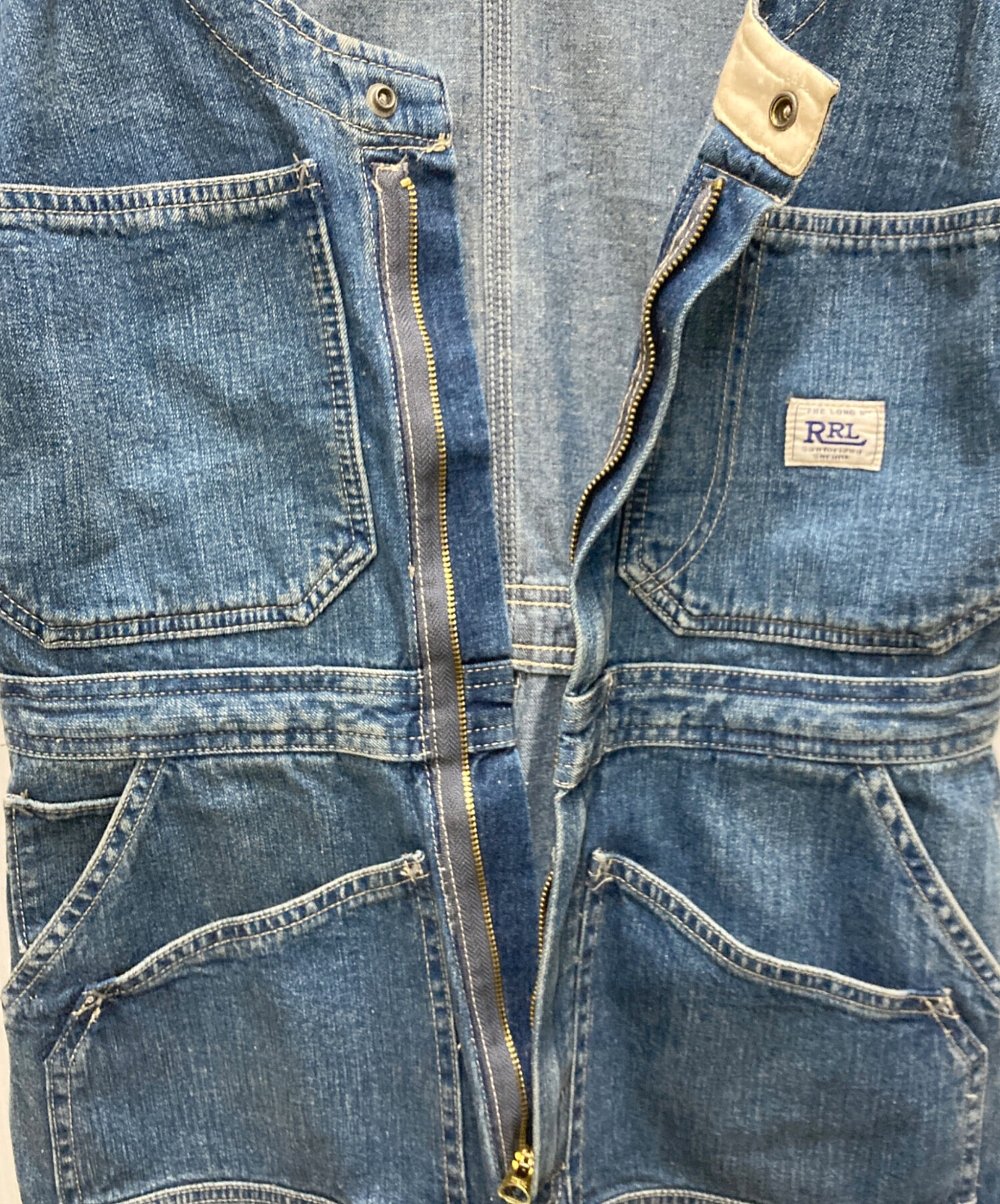 中古・古着通販】RRL (ダブルアールエル) ROBYNNEデニムオーバーオール