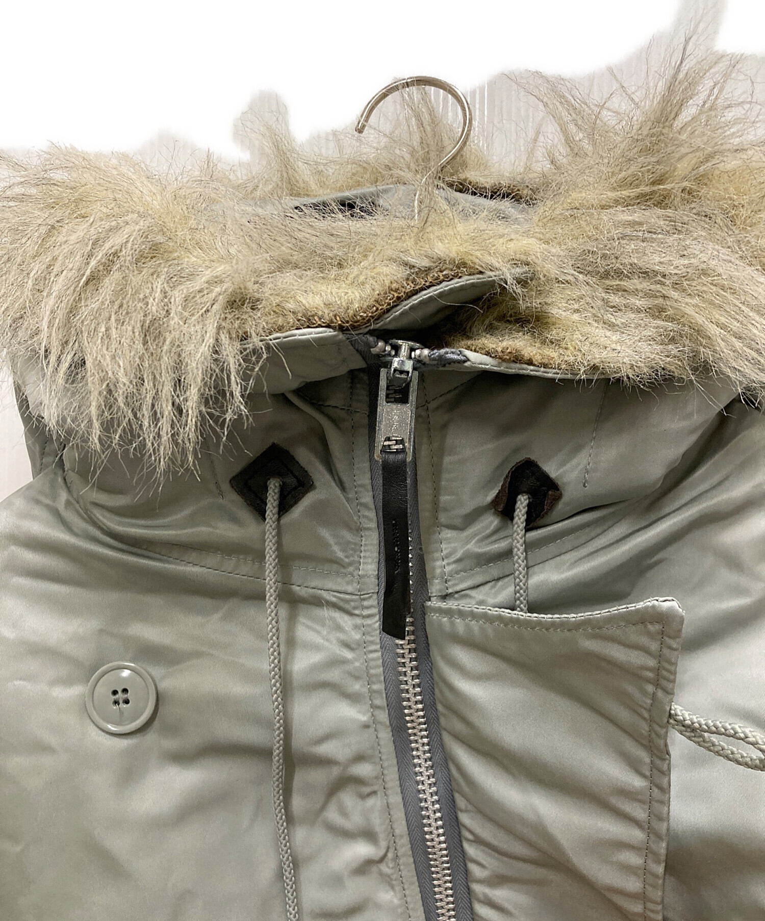 在庫ラスト1点！売り切り！アルファネス2 中古・古着通販】ALPHA (アルファ) N-2B ECW PARKA グレー サイズ:XXL