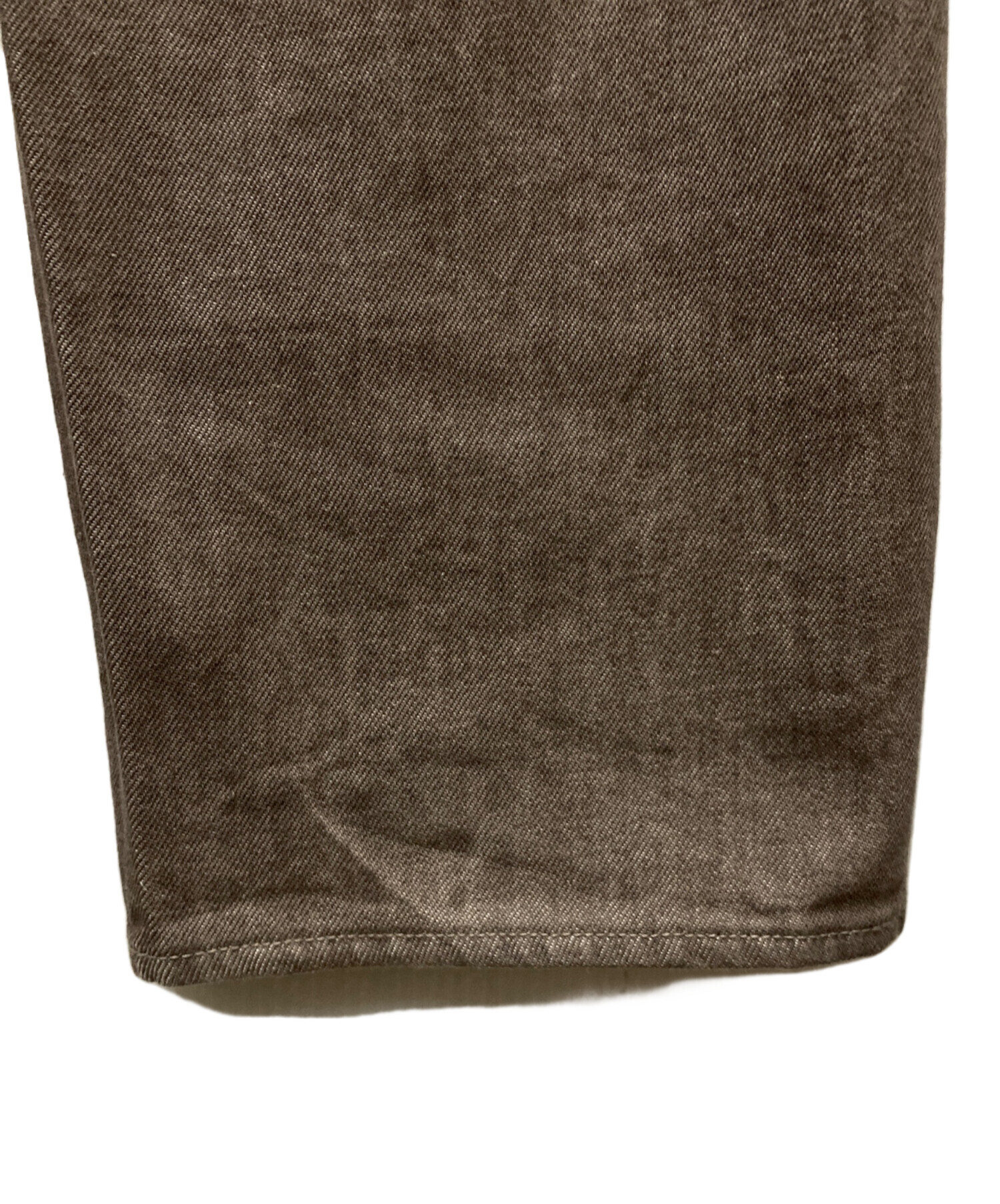 中古・古着通販】AURALEE (オーラリー) HARD TWIST BROWN DENIM WIDE