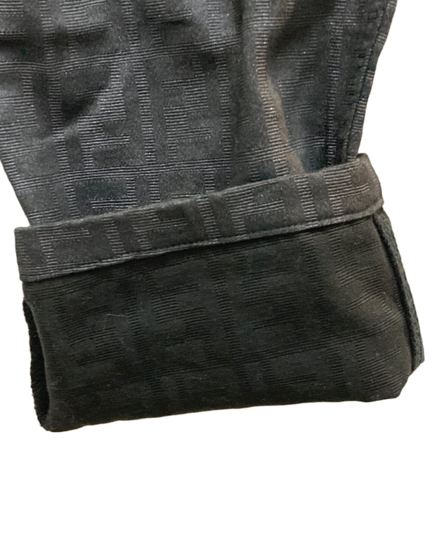 中古・古着通販】FENDI (フェンディ) ズッカ柄デニムパンツ ブラック