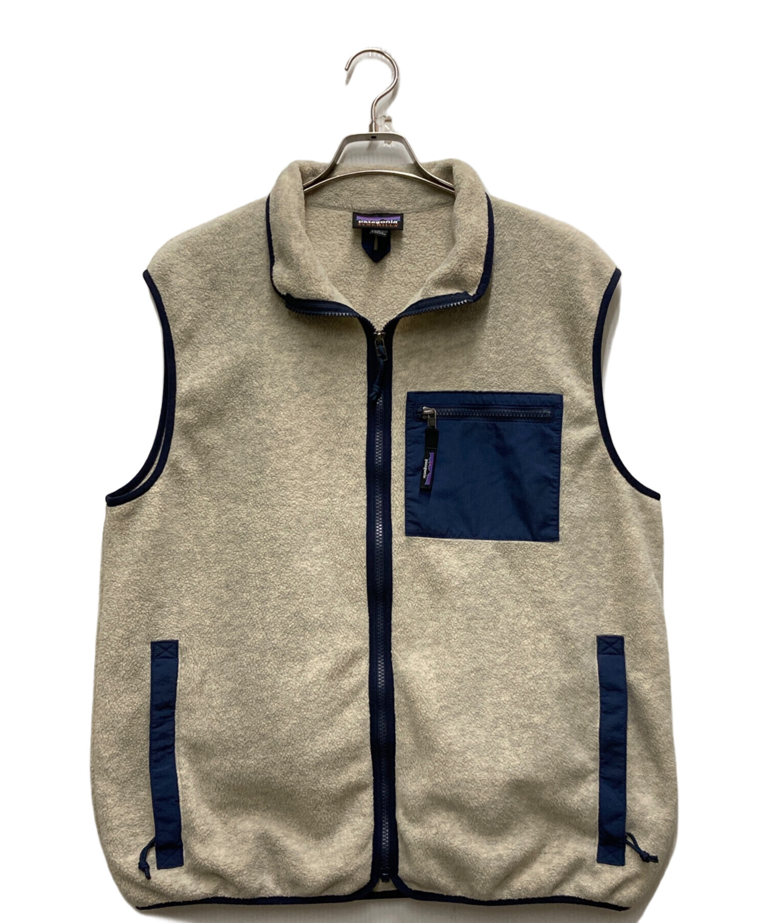 【美品中古】パタゴニア　メンズ　ベスト　ベージュ 中古・古着通販】Patagonia (パタゴニア) シンチラ・ベスト ベージュ