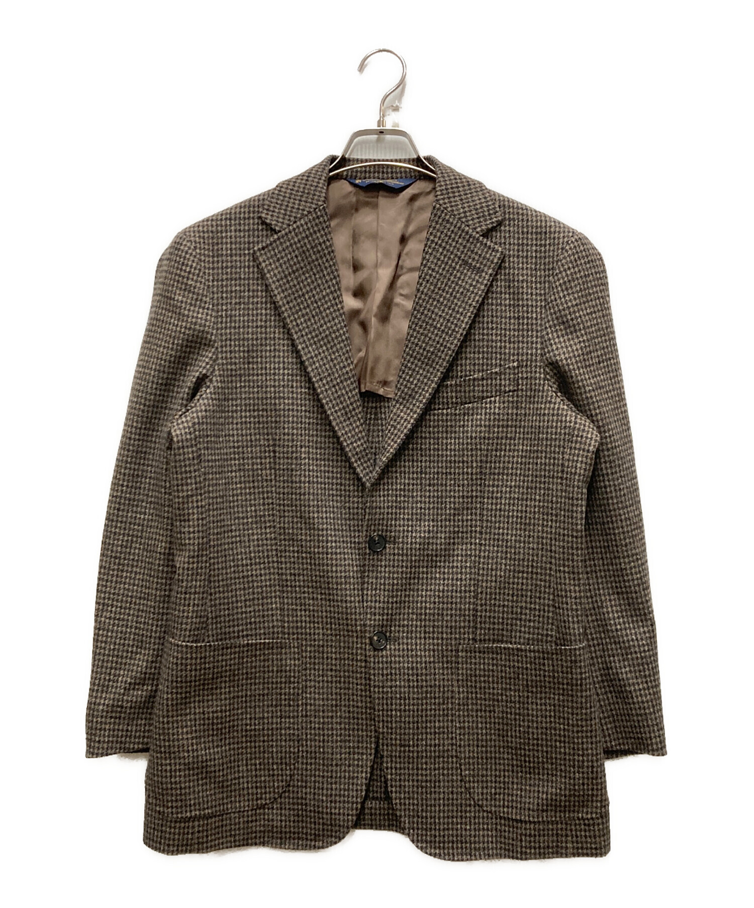 【美品】ブルックスブラザーズ　カシミヤ混　テーラードジャケット　チェック柄　42 中古・古着通販】BROOKS BROTHERS (ブルックスブラザーズ) カシミヤ混