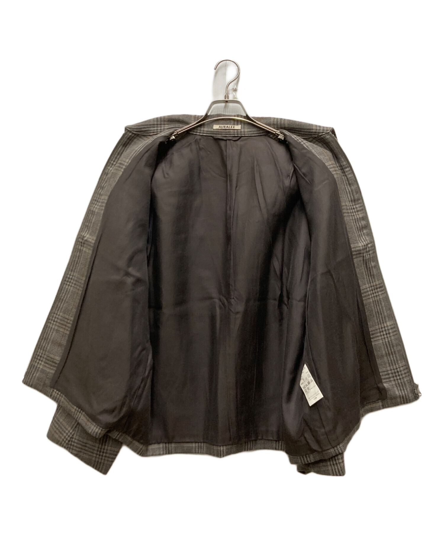 中古・古着通販】AURALEE (オーラリー) DOUBLE FACE CHECK ZIP BLOUSON