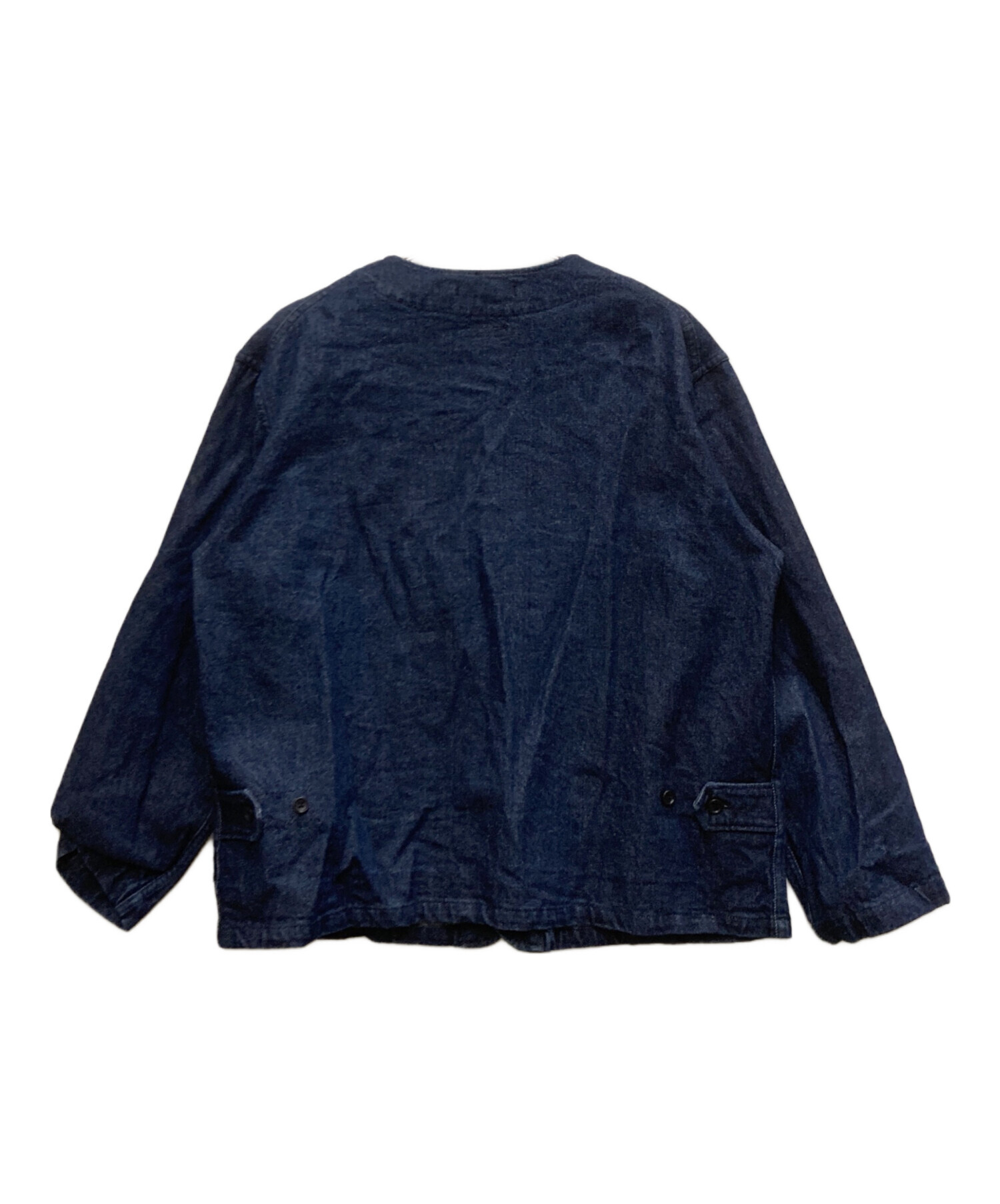 Engineered Garments デニムジャケット ノーカラー 中古・古着通販】Engineered Garments (エンジニアドガーメンツ) ノー