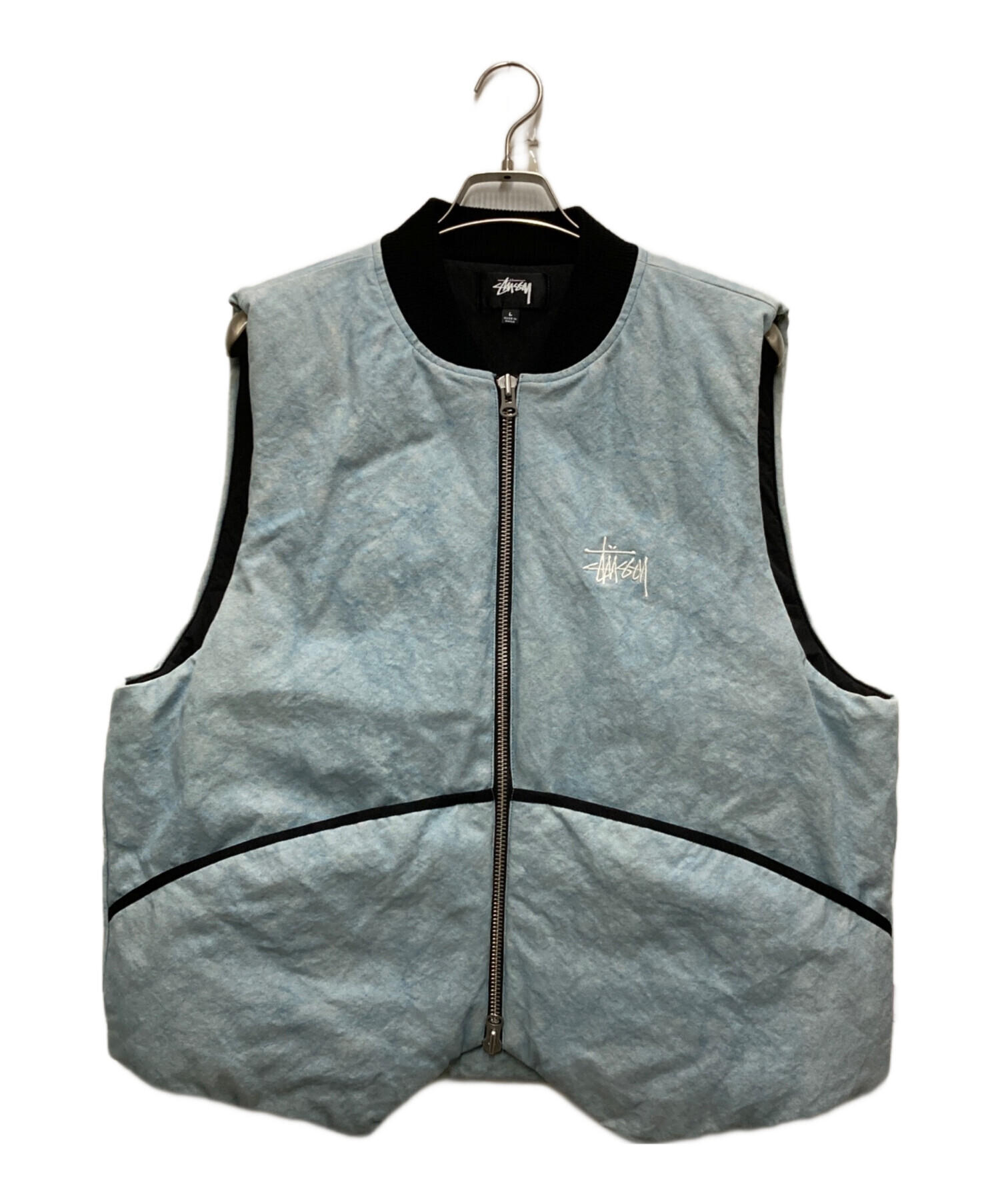 ジャケット・アウター washed canvas primaloft vest stussy 中古・古着通販】stussy (ステューシー) WASHED CANVAS PRIMALOFT VEST