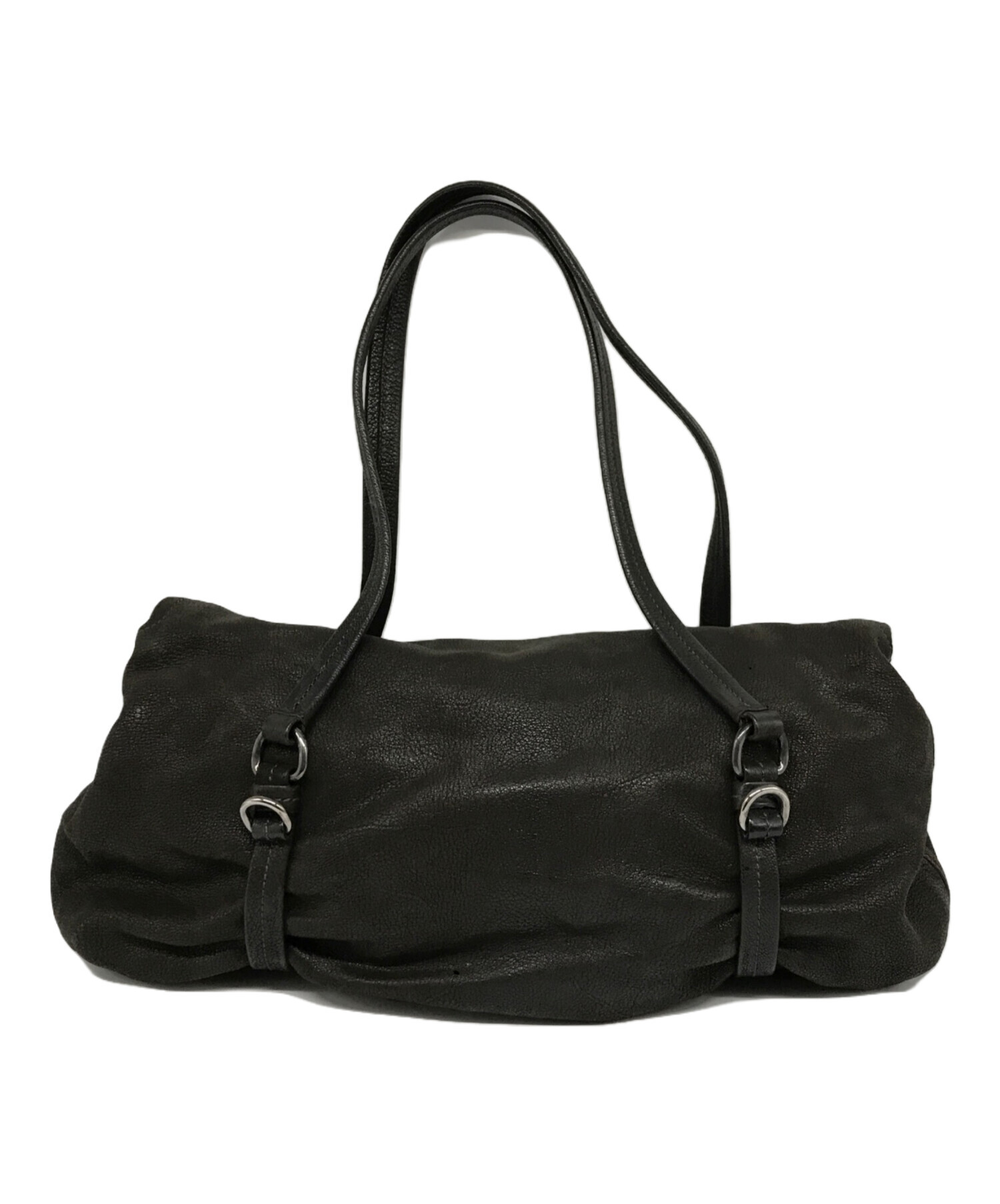 中古・古着通販】PRADA (プラダ) パイソン切替レザーワンショルダー 
