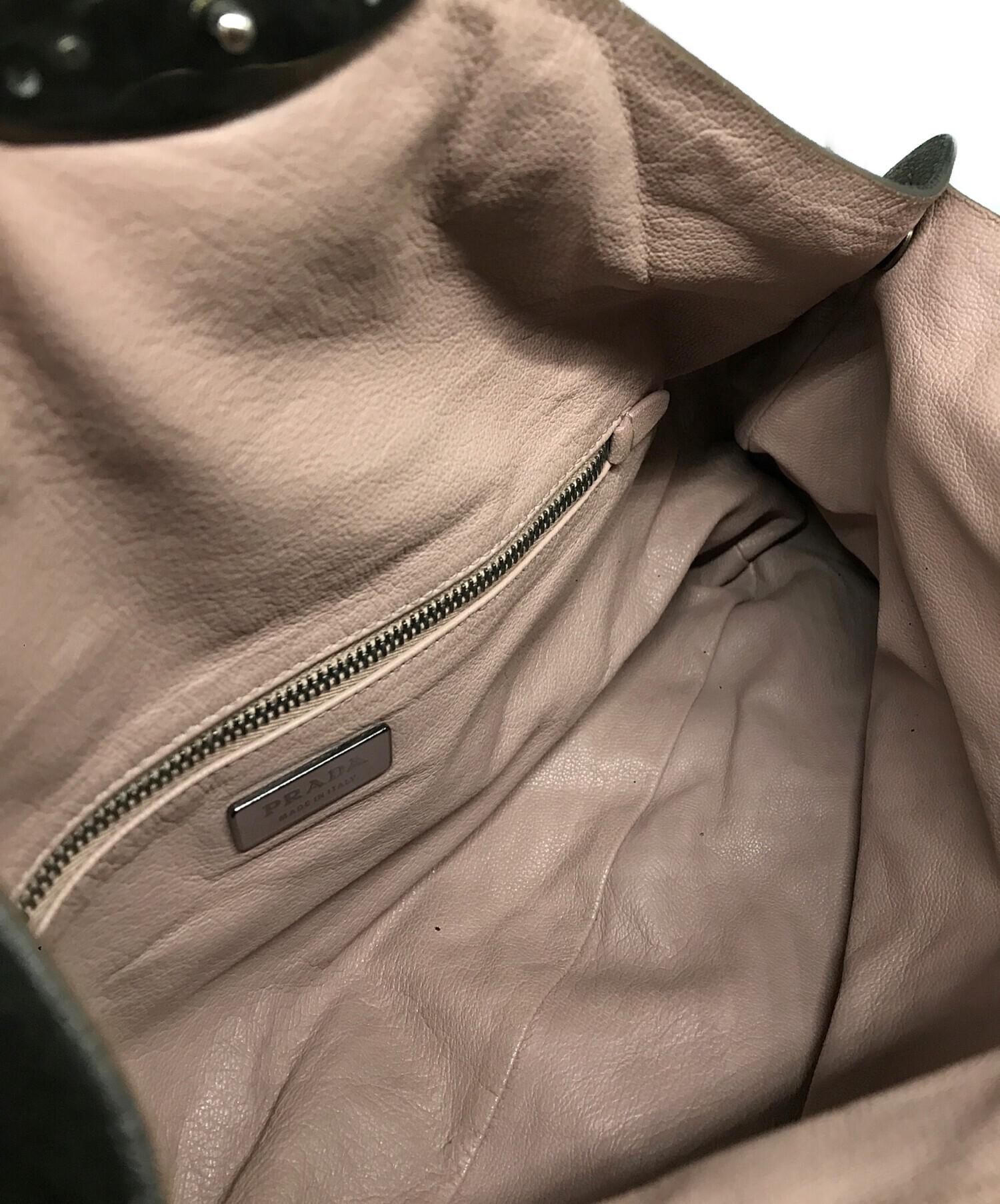 中古・古着通販】PRADA (プラダ) パイソン切替レザーワンショルダー