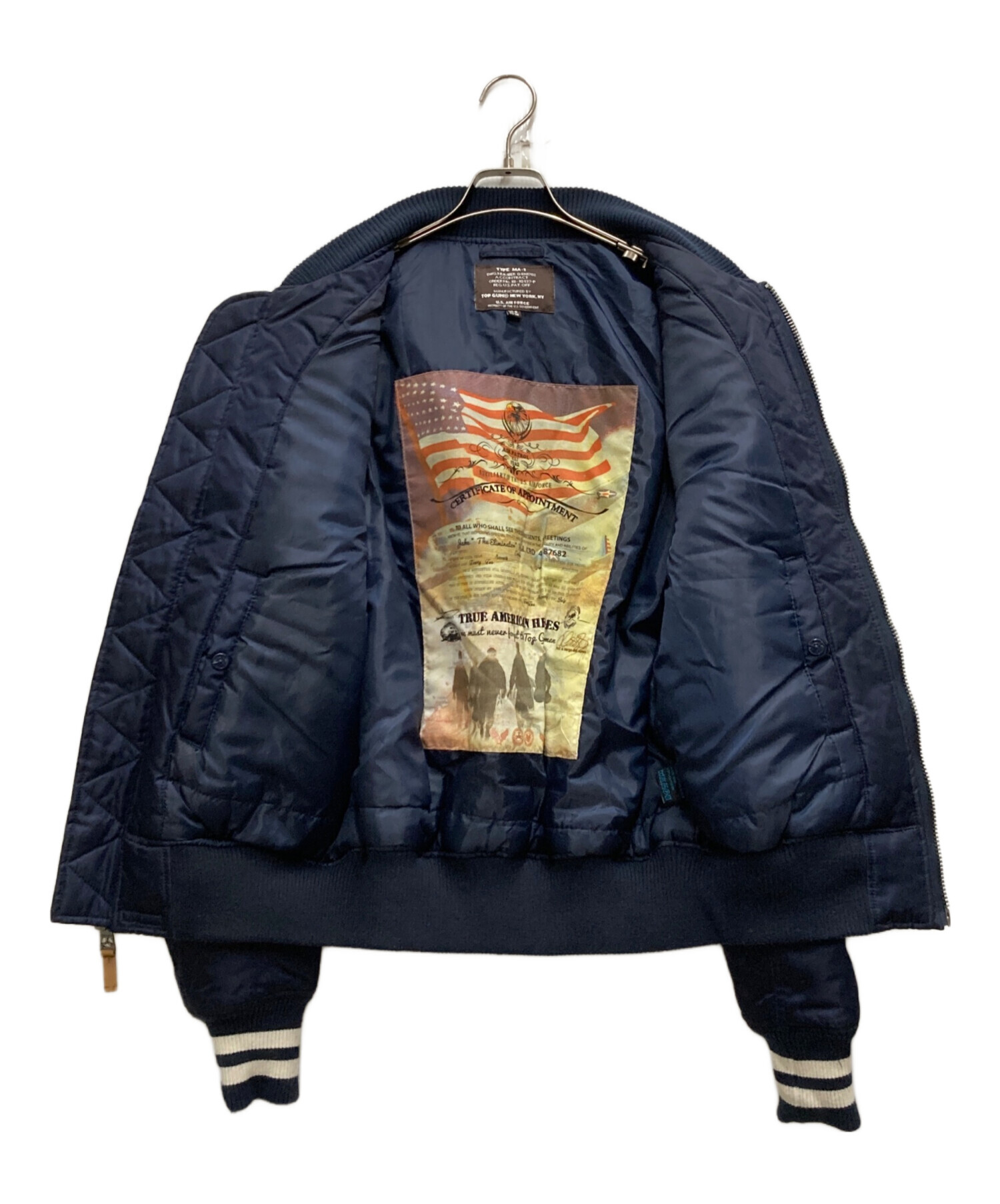 中古・古着通販】TOP GUN (トップガン) ワッペン付きMA-1フライト