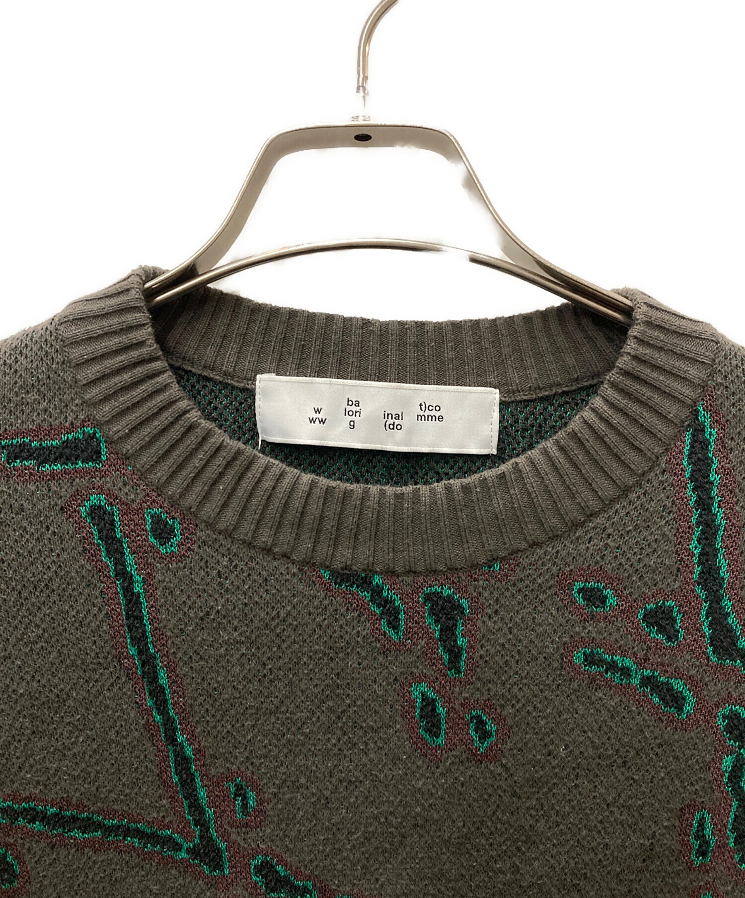 中古・古着通販】BAL (バル) NET JANET JACQUARD COTTON CREWNECK