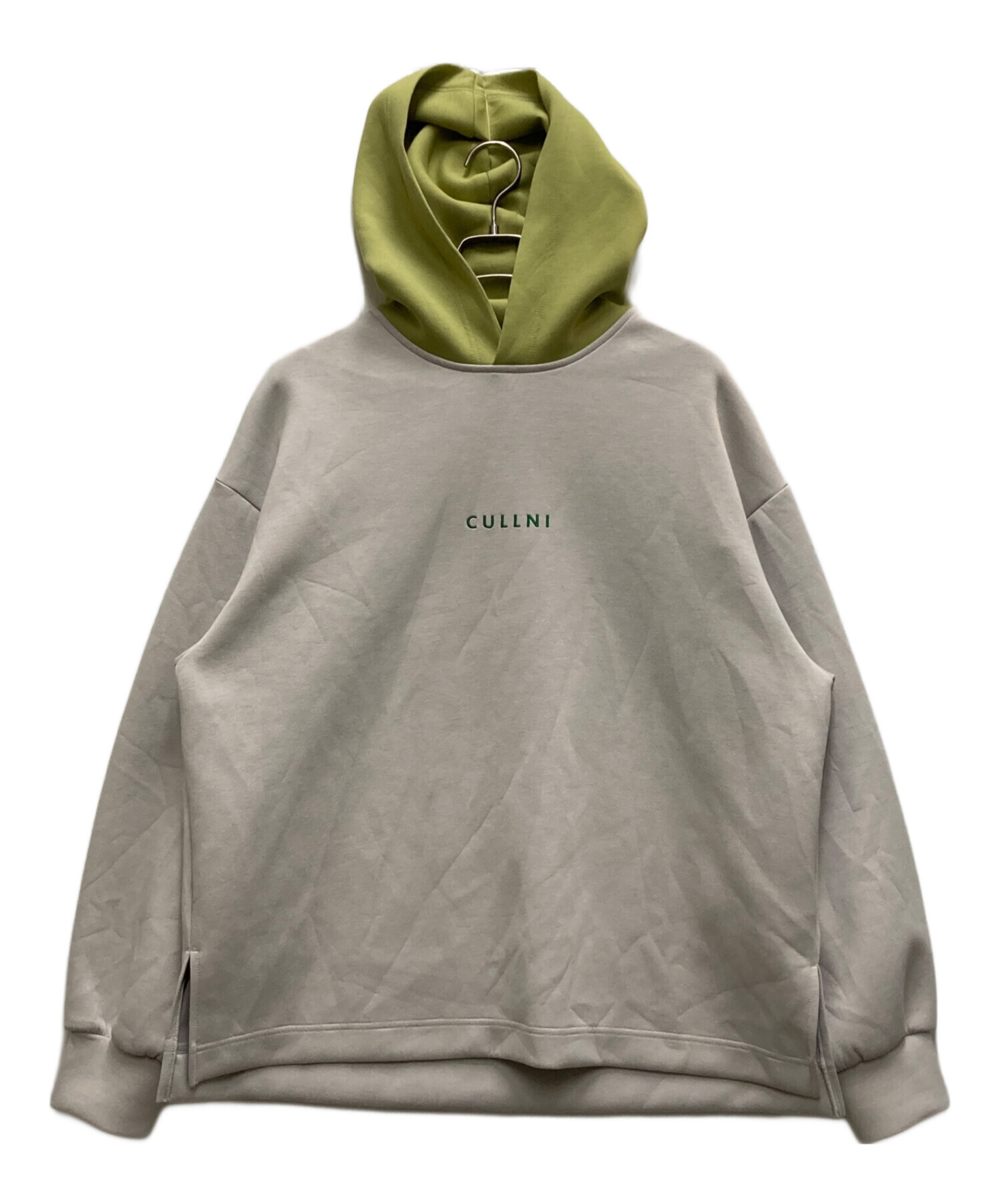 CULLNI クルニ パーカー S グレー 【古着】【中古】【送料無料】 中古・古着通販】CULLNI (クルニ) Logo Embroidery Hoodie グレー