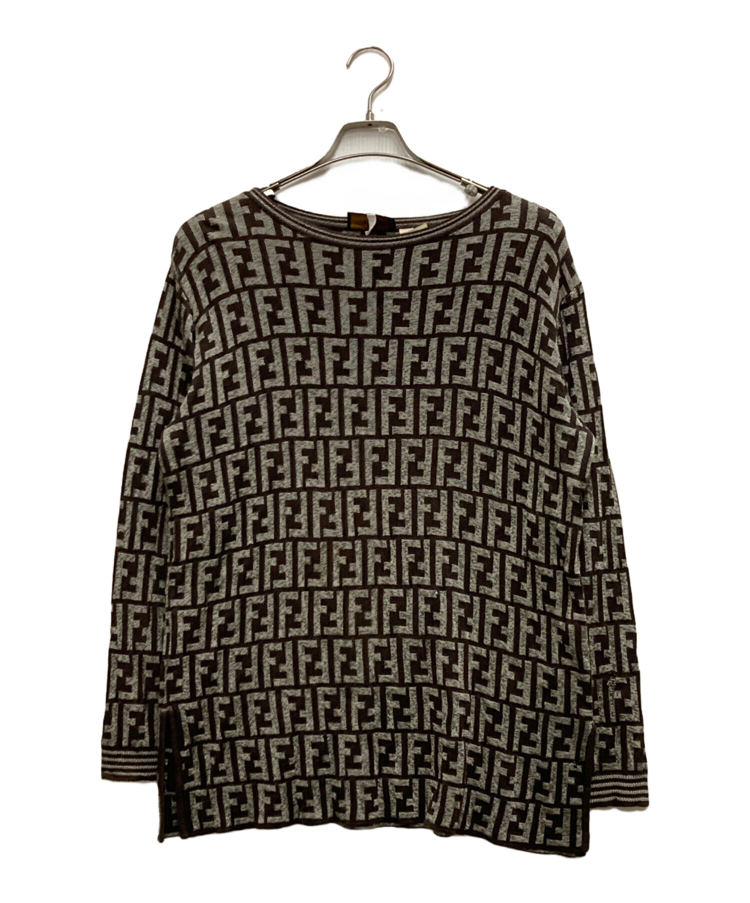 中古・古着通販】FENDI (フェンディ) ズッカ柄モノグラムニット