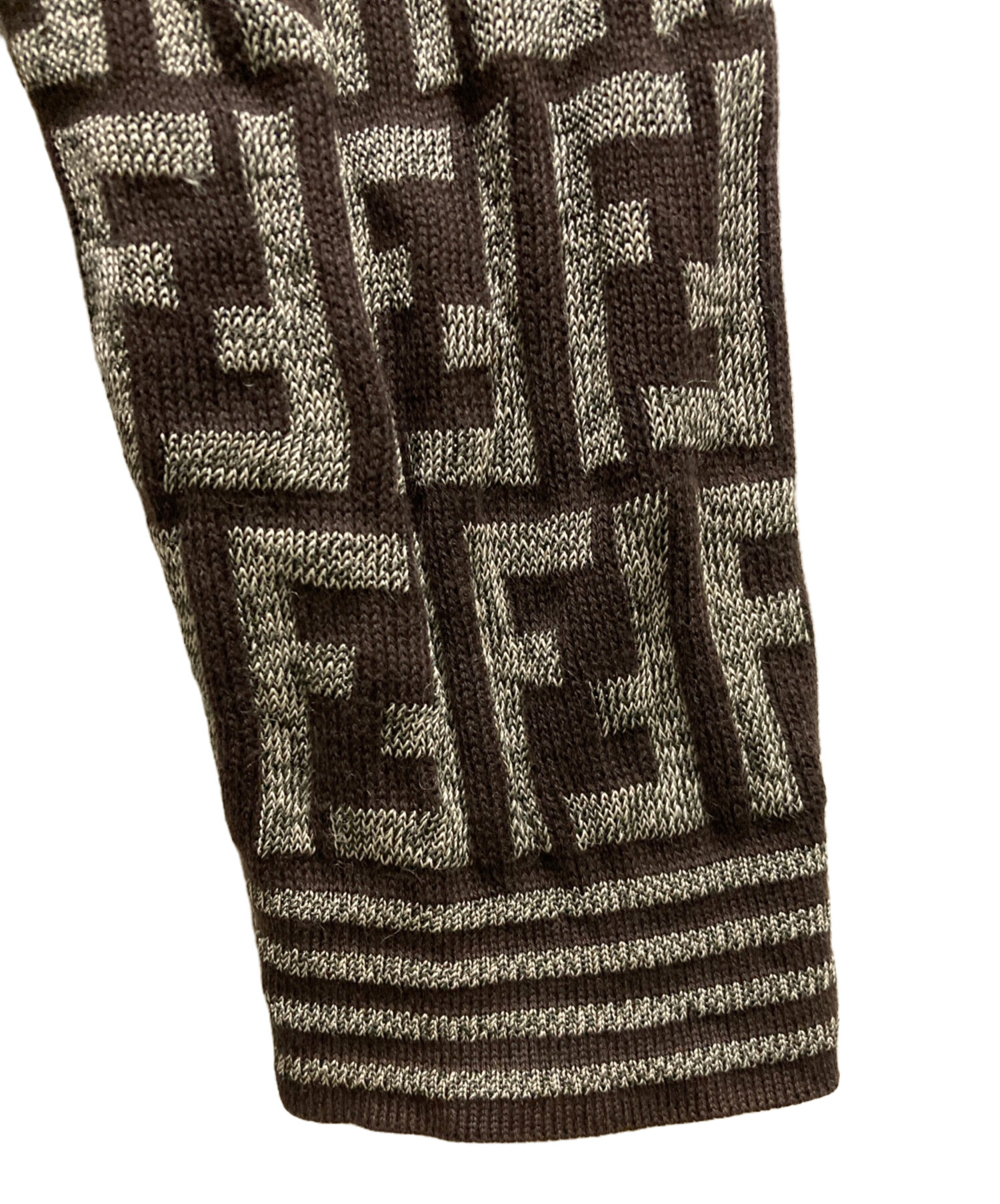 中古・古着通販】FENDI (フェンディ) ズッカ柄モノグラムニット
