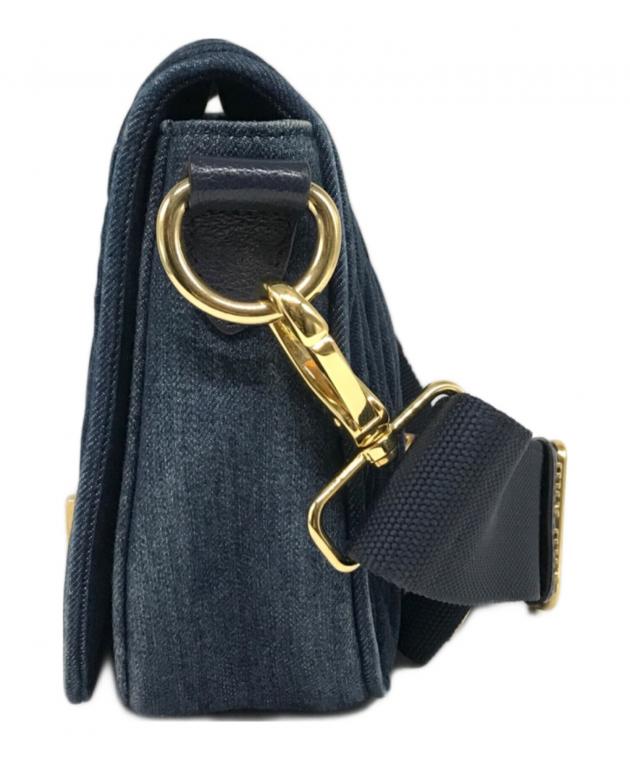 MIU MIU デニム メッセンジャーバッグ 中古・古着通販】MIU MIU (ミュウミュウ) マテラッセデニムショルダー