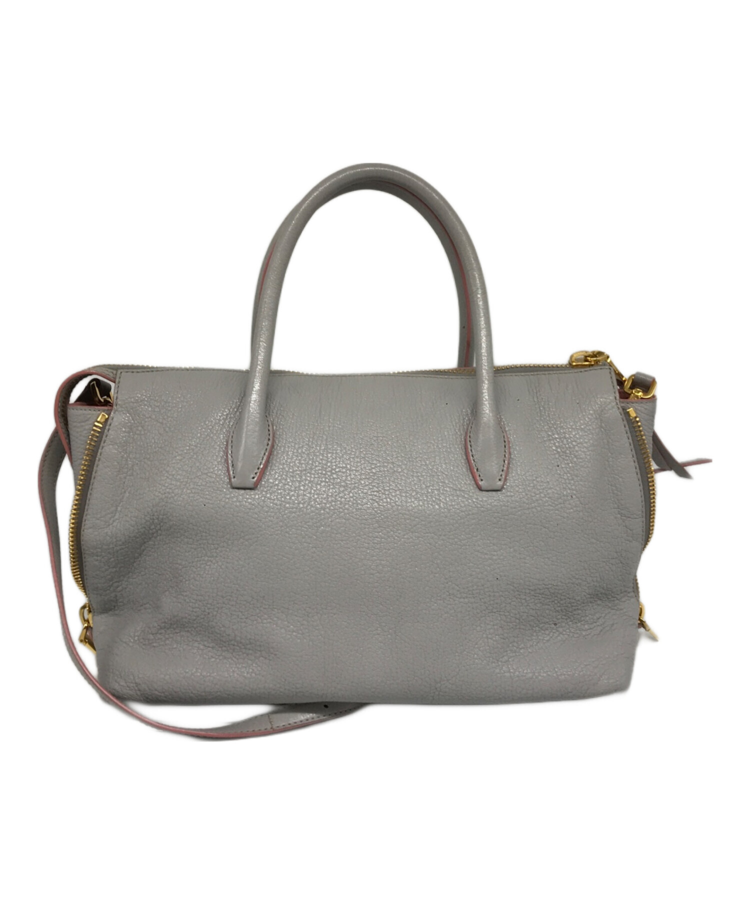 中古・古着通販】MIU MIU (ミュウミュウ) 2WAYショルダーバッグ グレー 