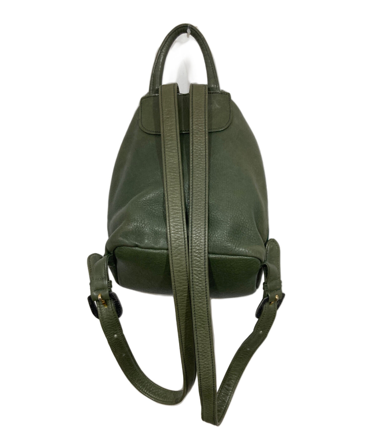 中古・古着通販】HIROFU (ヒロフ) レザーミニリュック グリーン