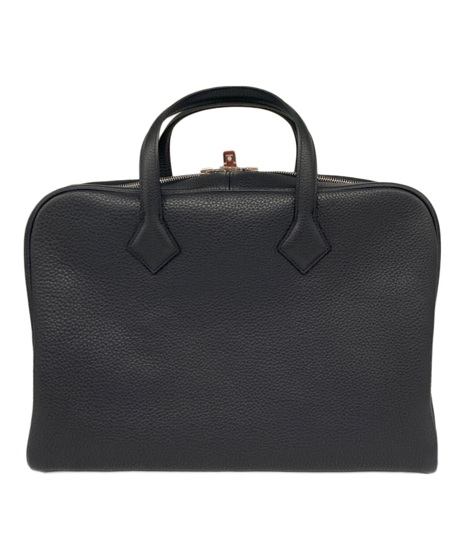 ※8/3（日）までの出品※HERMES ヴィクトリア　ブラック 中古・古着通販】HERMES (エルメス) ヴィクトリア40 ハンドバッグ