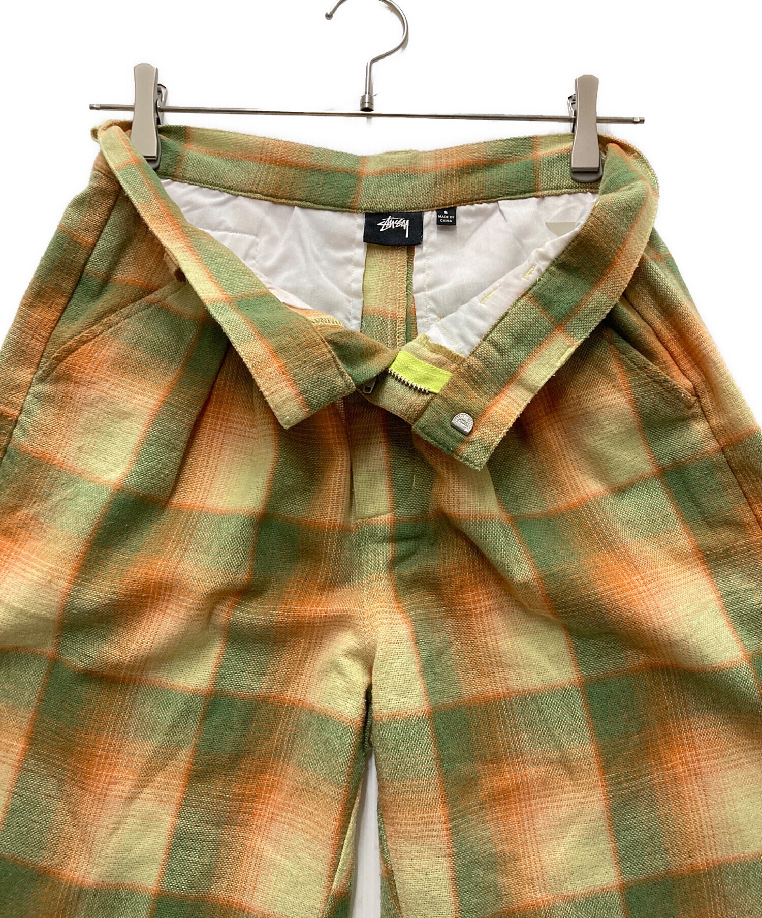 中古・古着通販】stussy (ステューシー) ハーフパンツ グリーン